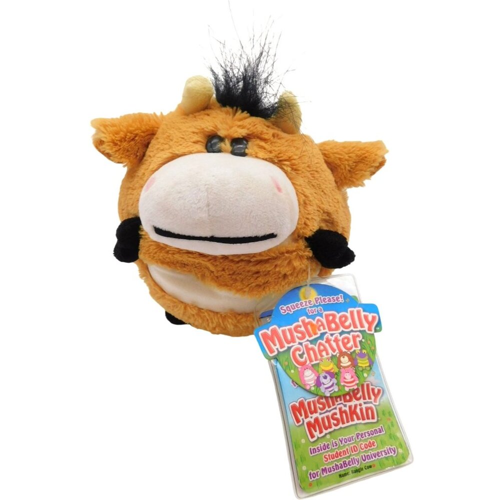 MushaBelly MushKin Rangle the Cow Plush with Tag Jay at Play Code Card
